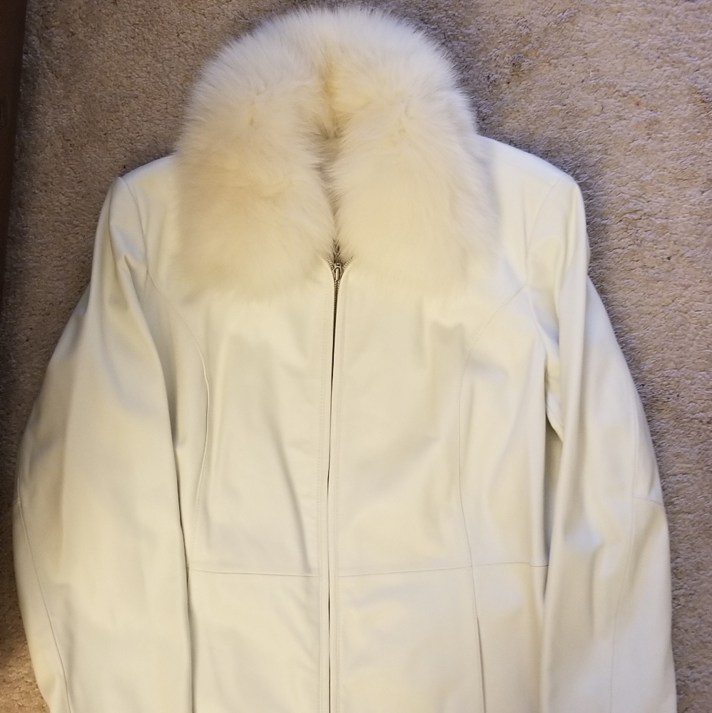 Preston & York leather coat